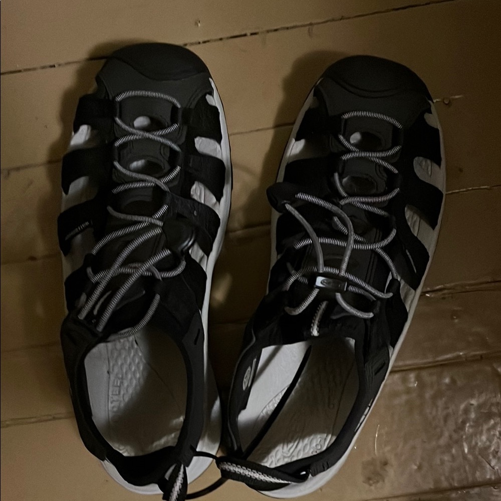Keen Black and White Outdoor Sandals
